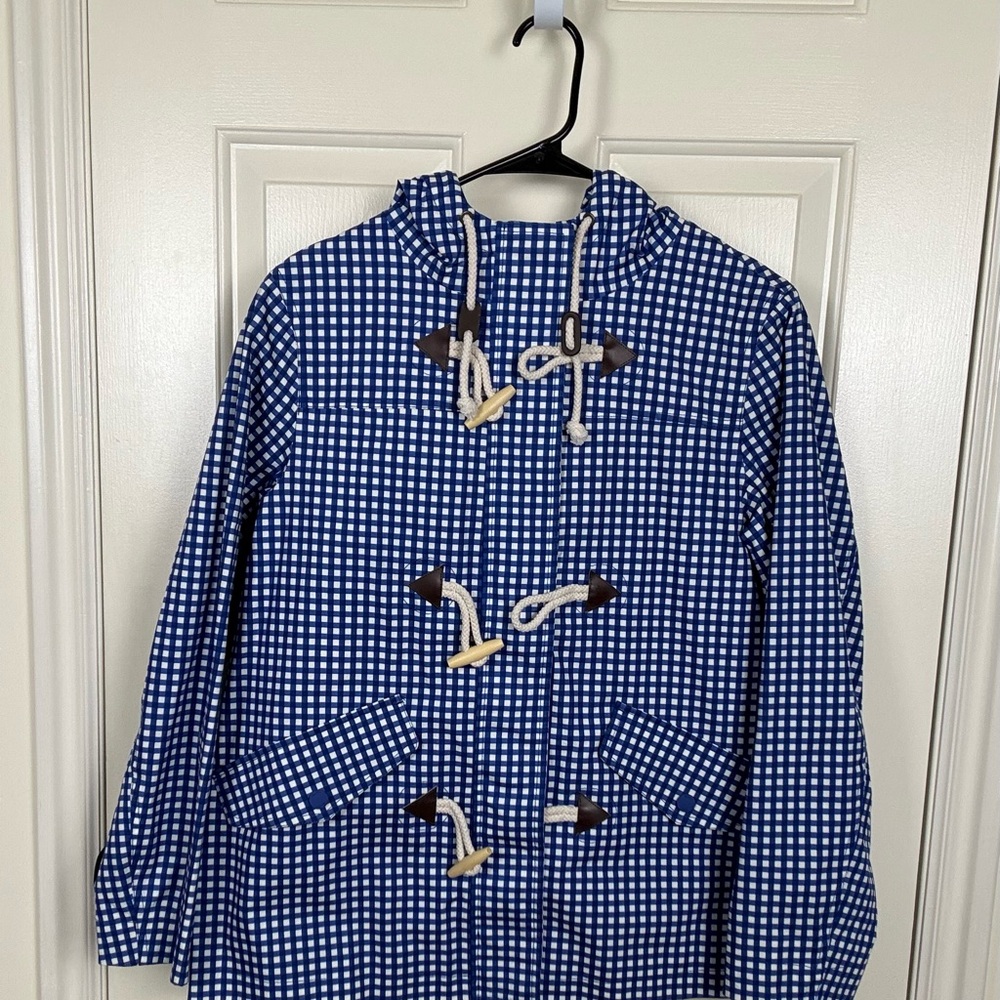 Boden Gingham Rain Coat